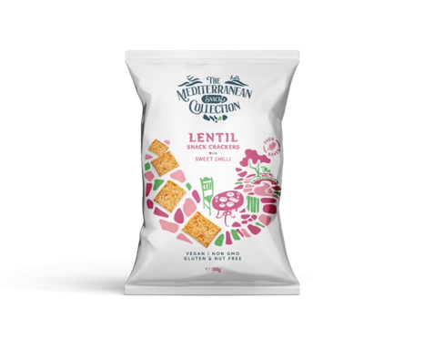 DH - LENTIL Snack Crackers - Sweet Chilli 100 g